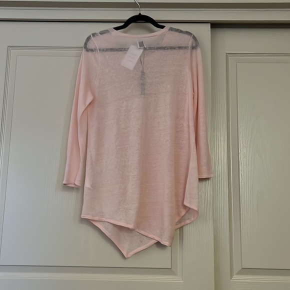 Nic + Zoe sheer pink 3/4 length too - Picture 2 of 3